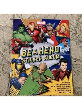 2025 Loblaws Marvel Be A Hero Sticker Album INCOMPLETE SET IN ALBUM